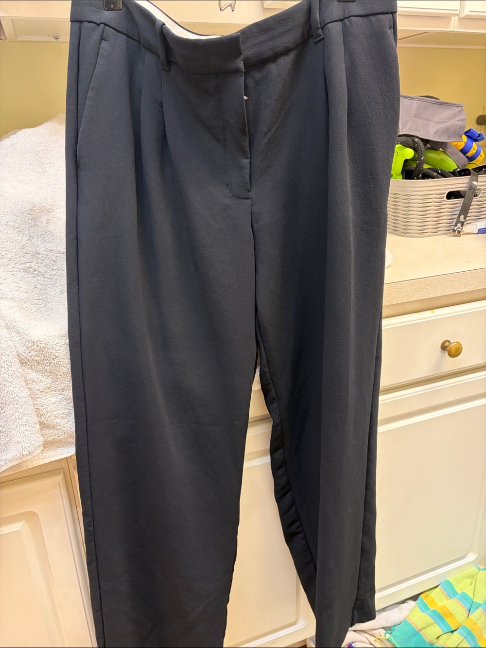Aritzia Black Tailored High-Rise Trousers